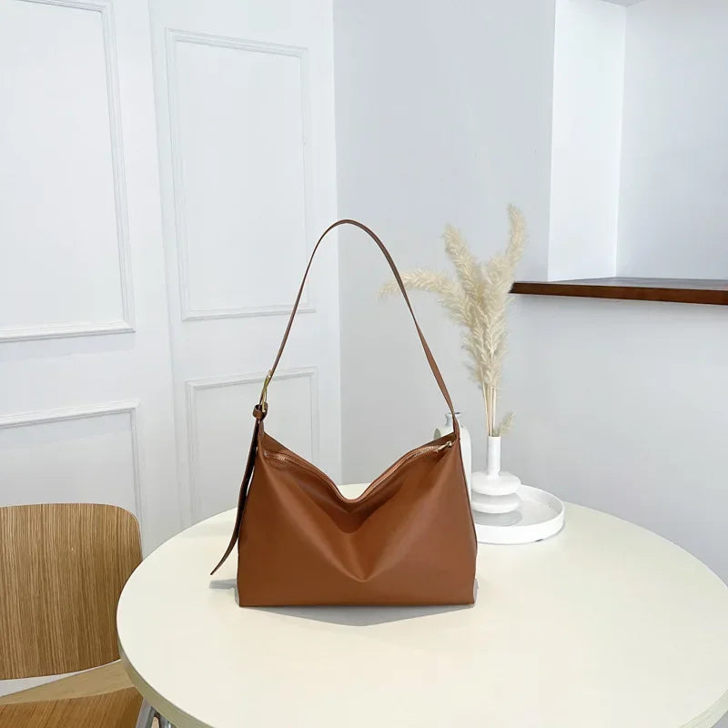 Vintage Pillow Design PU Leather Boston Handbag