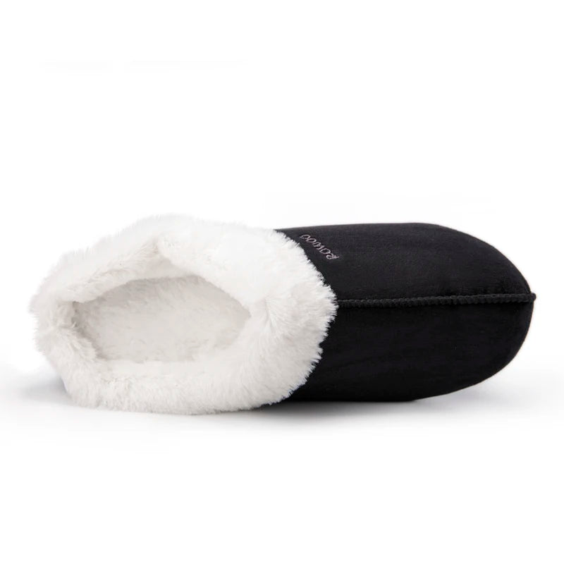 Men Slippers Suede Slide Sandals Warm