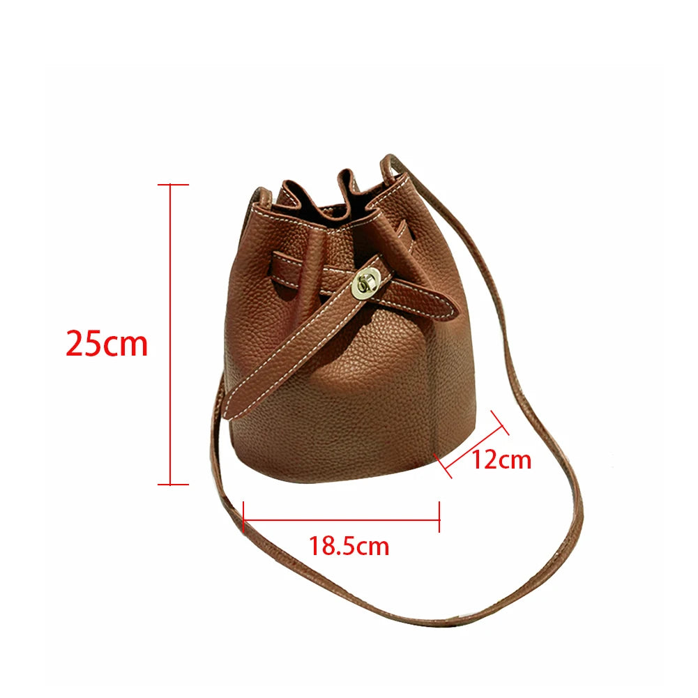 Women Large Capacity Holiday Accessories PU Leather Portable Cross Body