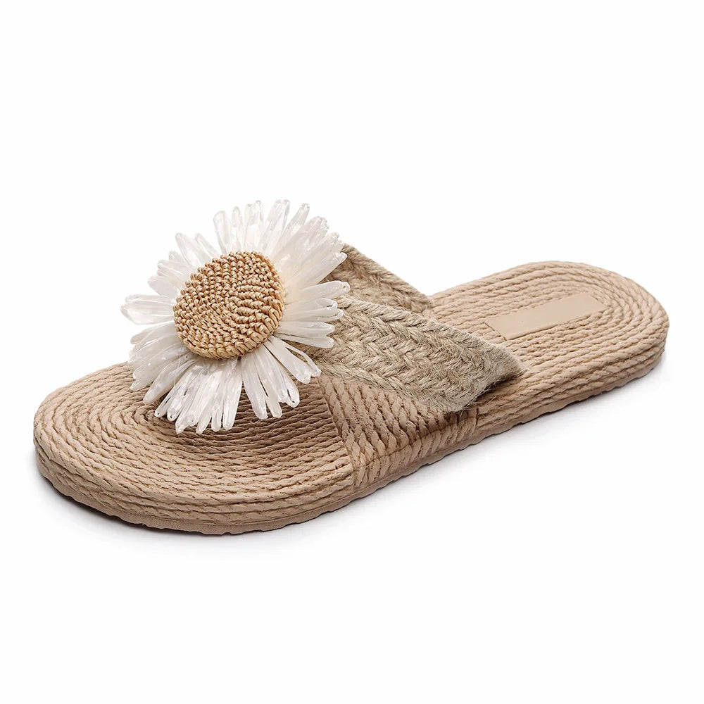 2025Summer Woven Women Shoes Beach