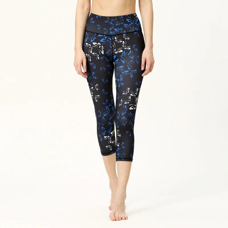 2025Yoga Pants Women Flower Sexy High