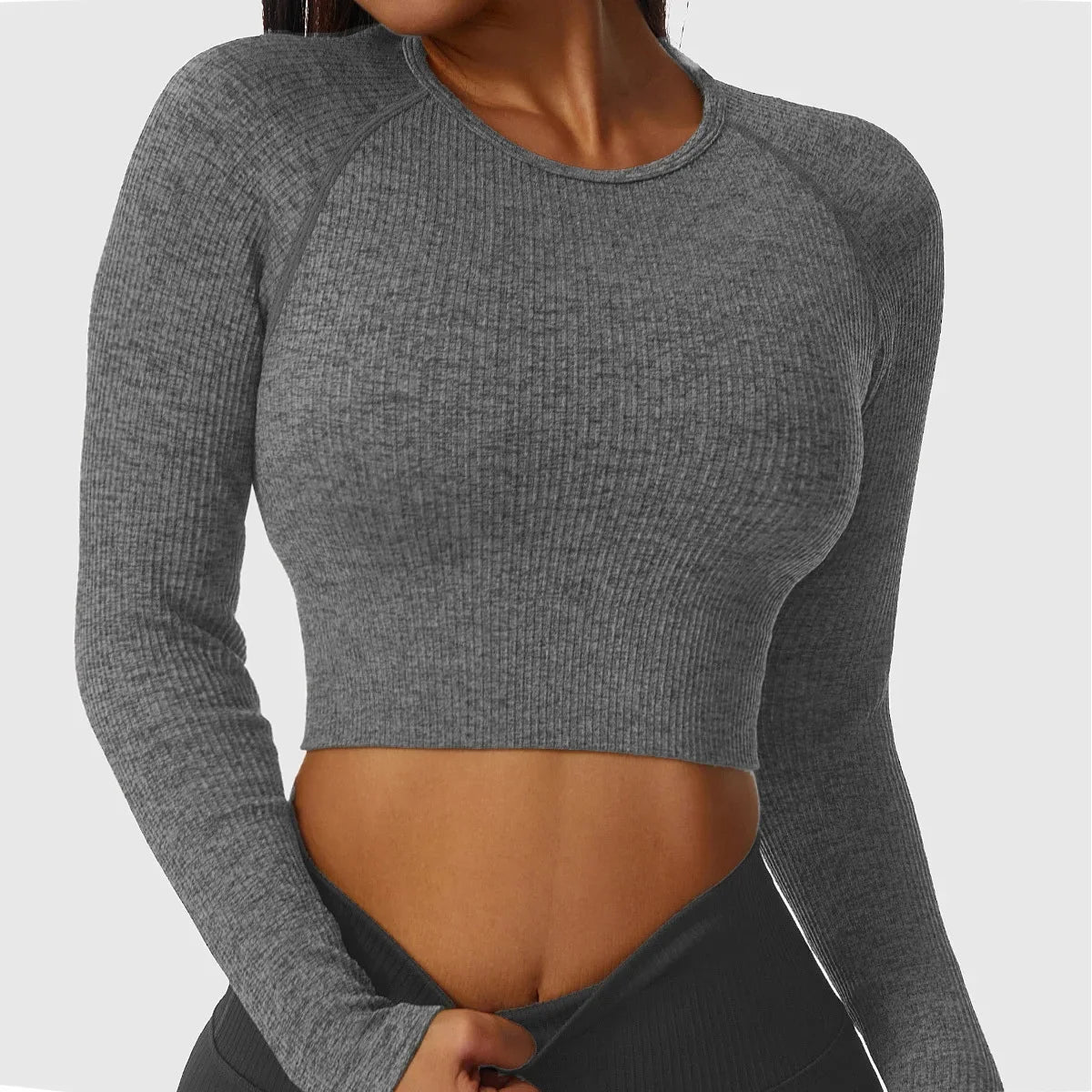 Yoga Shirt Sexy  Long Sleeve Blouse Winter