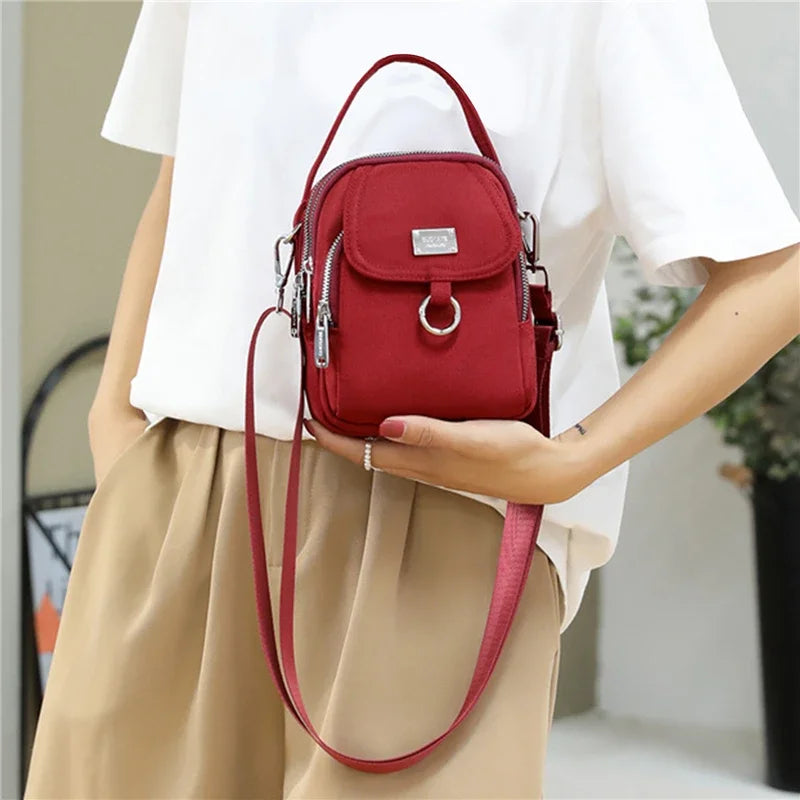 Fashion 3 Layers Women Mini Bag High Quality Durable Fabric