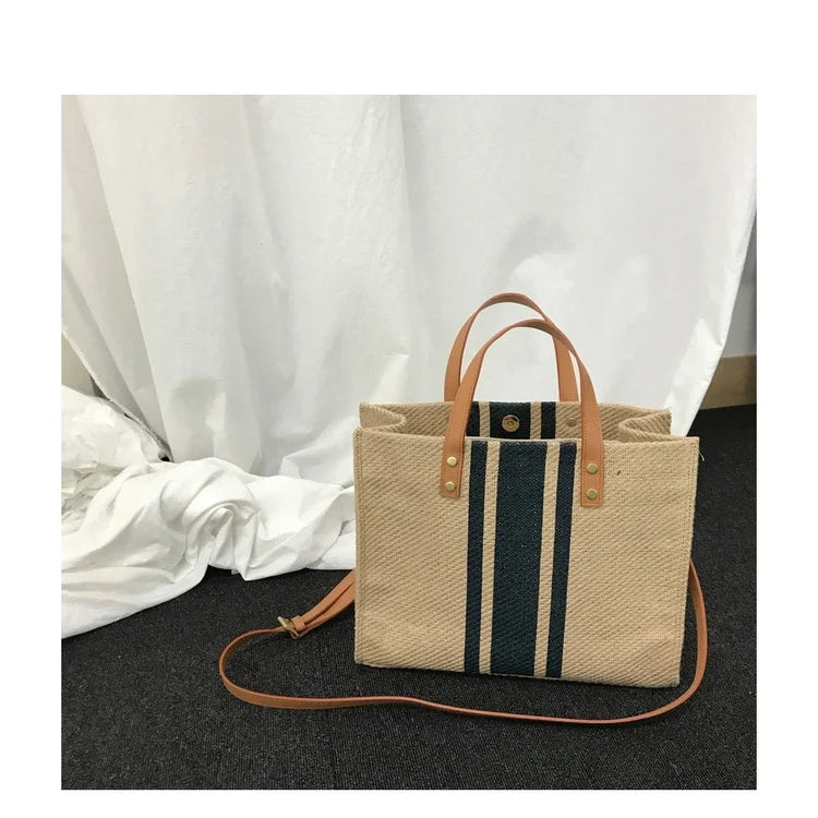 Women Canvas Business Bag Large Capacity Tote Bags Female