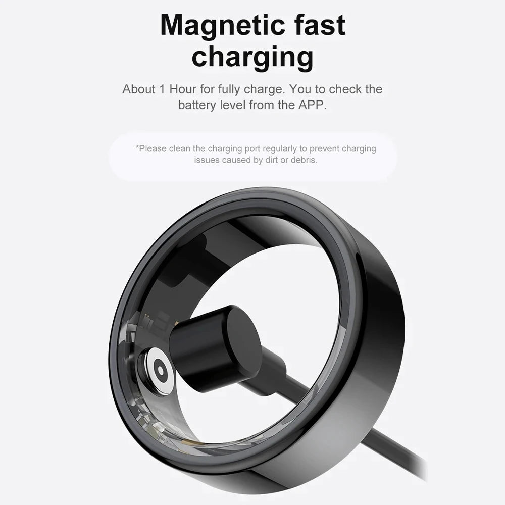 For Xiaomi Huawei Smart Ring Men Women 2025New Military Grade Titanium Steel  Waterproof