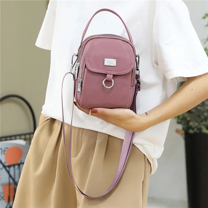 Fashion 3 Layers Women Mini Bag High Quality Durable Fabric