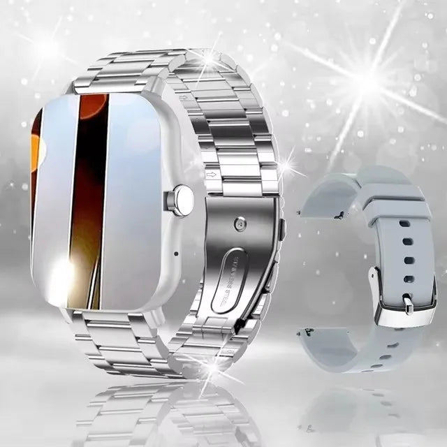 2025Waterproof Smart Watch with Message Answer Call Sports  For iPhone Android