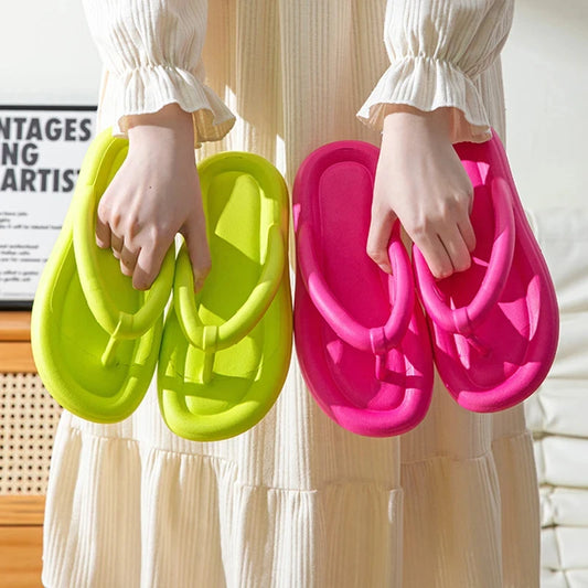 2025Summer Candy  New Flat Slippers Women