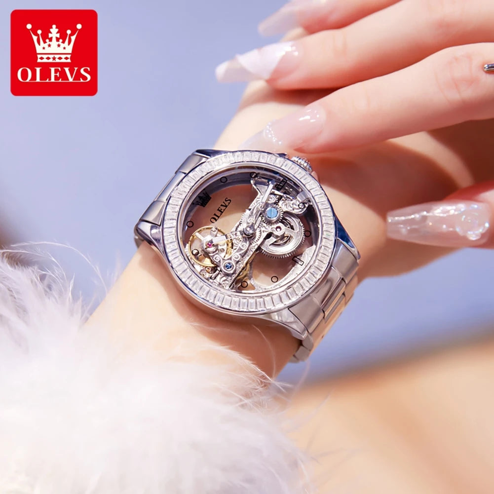 OLEVS Ladies Wristwatch Elegant Automatic Women's Watches