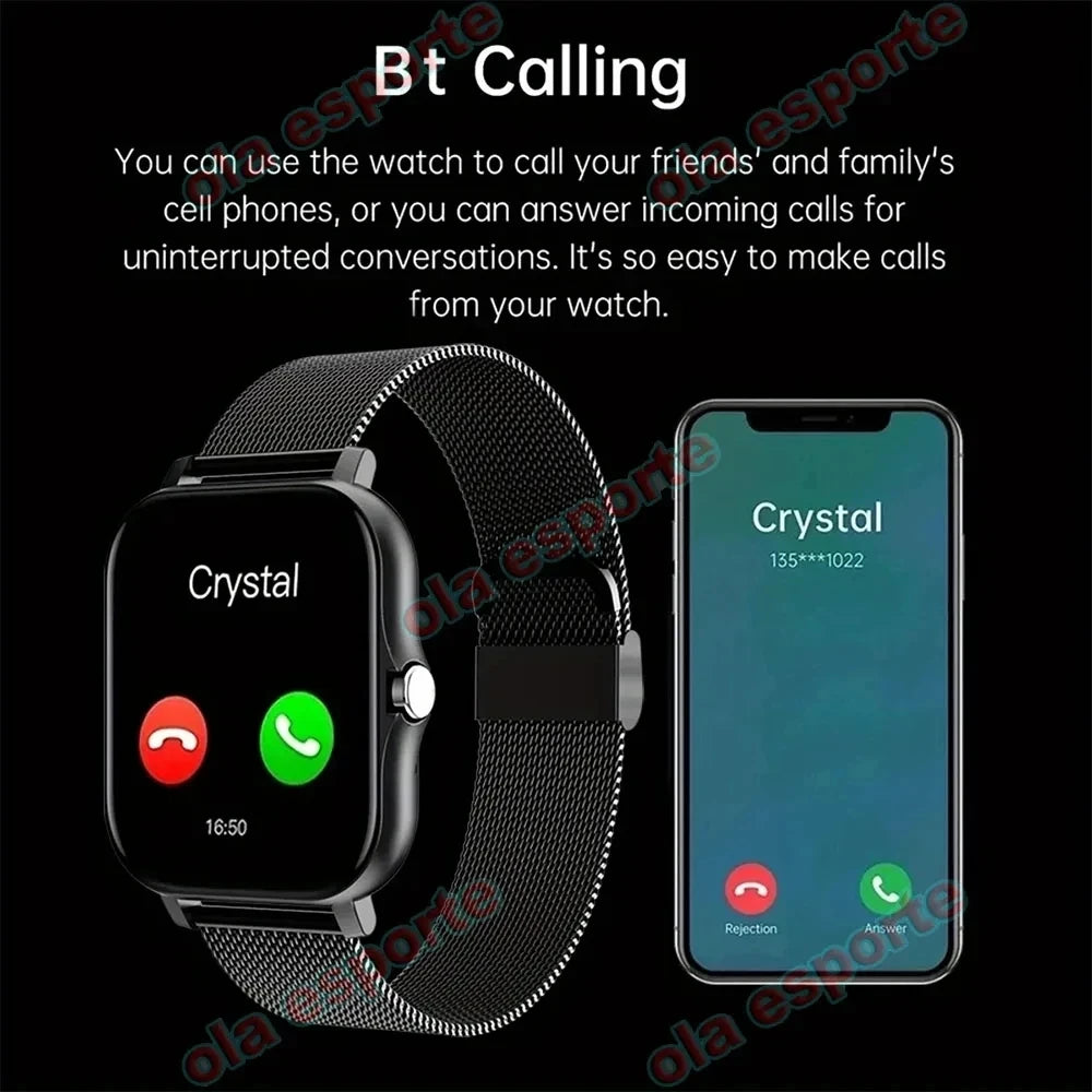 2025 New Bluetooth Answer Call Smart Watch Men Touch Call Smartwatch Women For Android blood oxygen