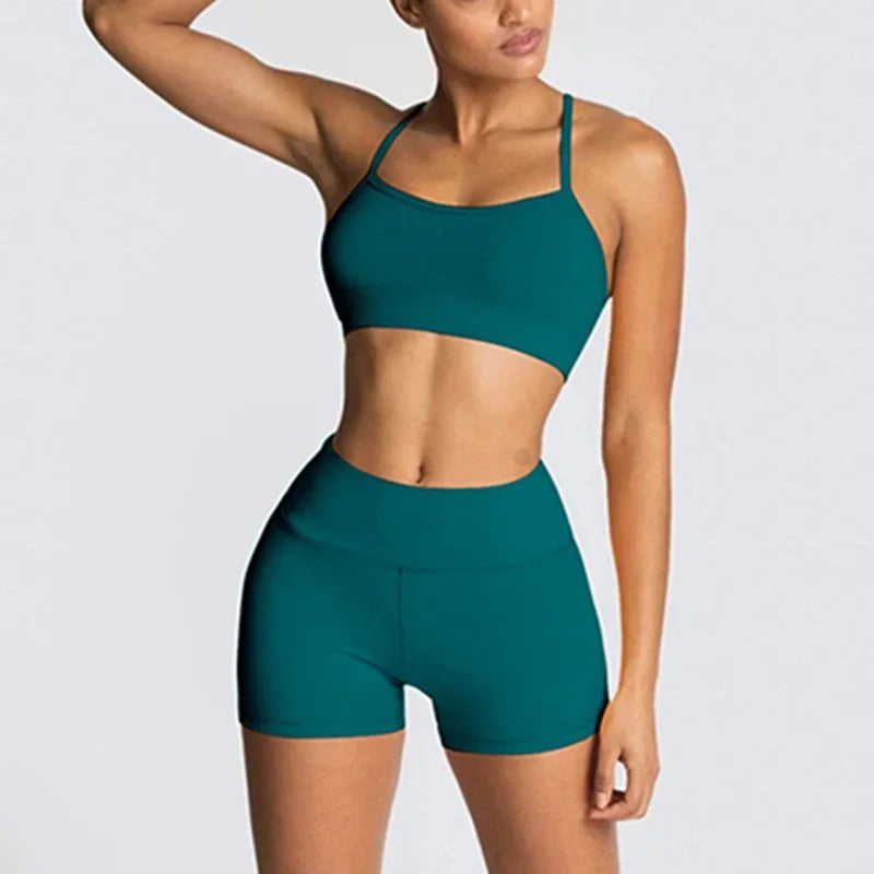 Yoga Suit Women Two Piece Set Girl Fitness