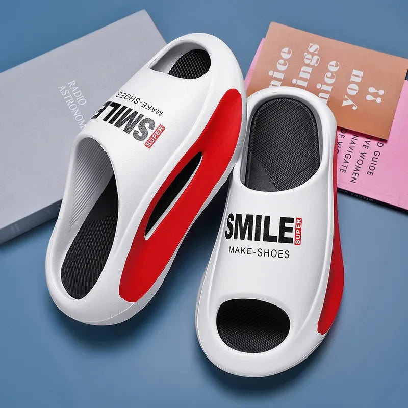 2025Summer Slippers for Men Women Big Size