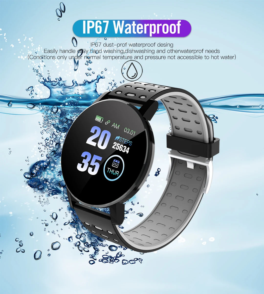 119S Smartwatch Bluetooth Smart Watch Men For Android IOS