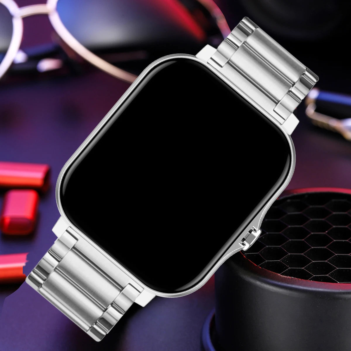 2025Waterproof Smart Watch with Message Answer Call Sports  For iPhone Android