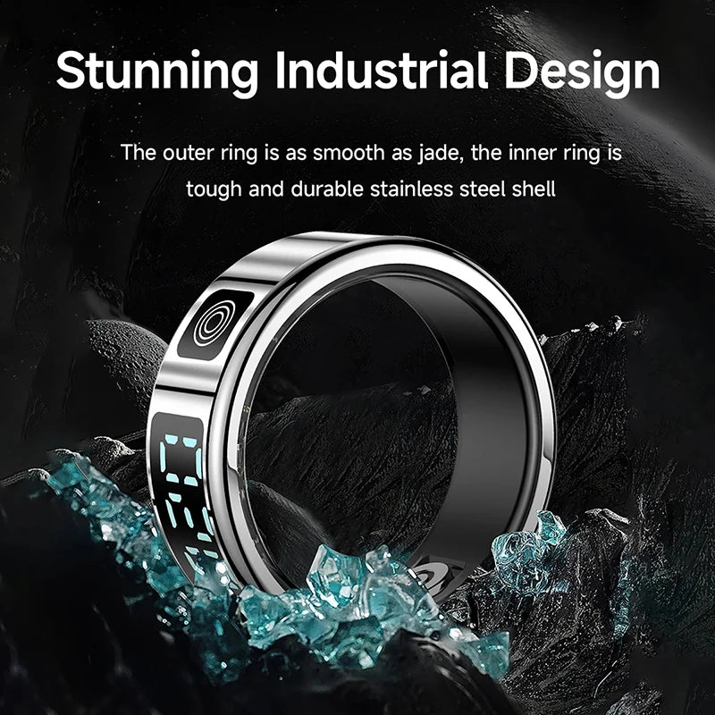 Xiaomi Smart Ring 5ATM Waterproof Display Screen Bluetooth Health Monitor Gesture Control Sleep Monitoring Heart Rate Men Women