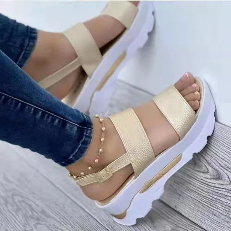 2025.Women's Wedges Sandals  Summer New Woman Low Platform Shoes