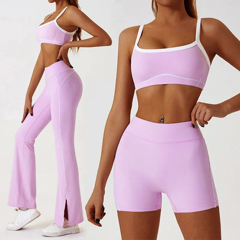 Women Yoga Suit Gym Fitness Set SEXY Lady Two Piece Sports Tracksuit