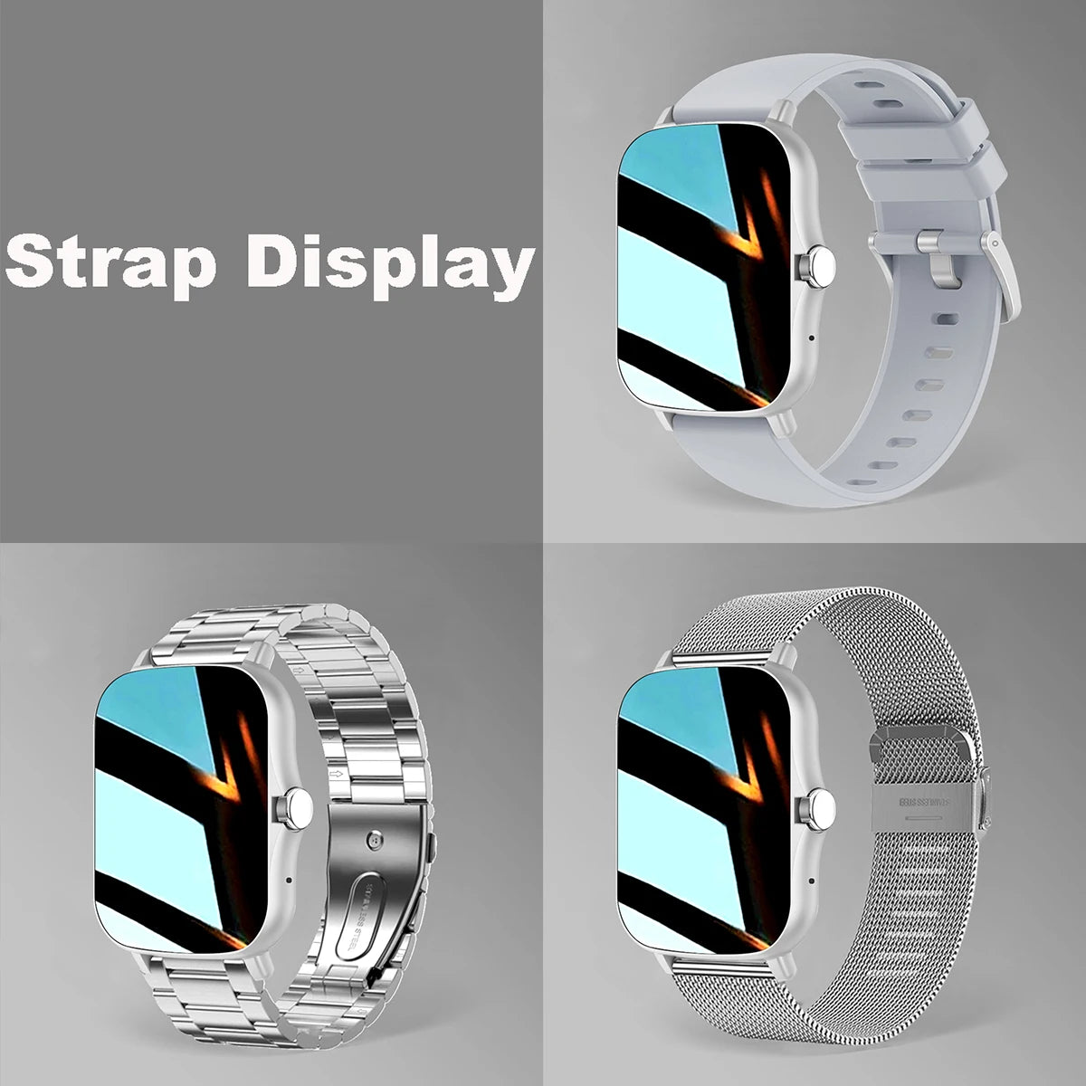 2025Waterproof Smart Watch with Message Answer Call Sports  For iPhone Android