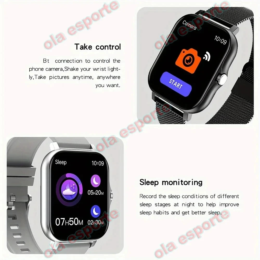 2025 New Bluetooth Answer Call Smart Watch Men Touch Call Smartwatch Women For Android blood oxygen