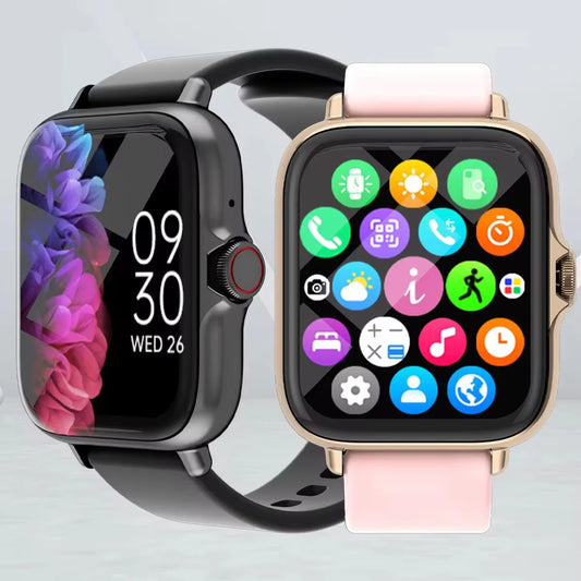 2025Waterproof Smart Watch with Message Answer Call Sports  For iPhone Android