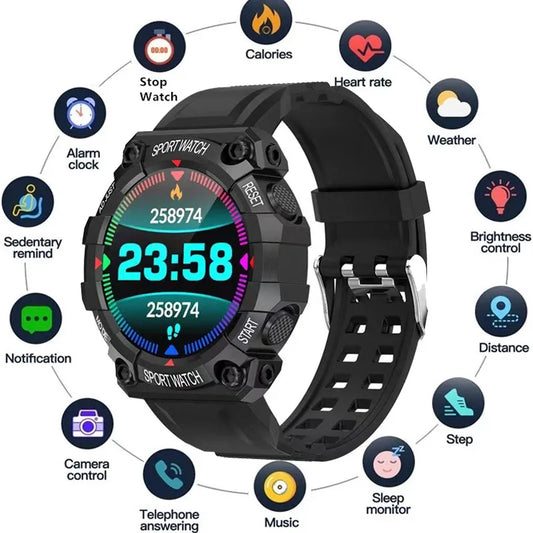 FD68 New Smart Watches Men Women Bluetooth Smartwatch for IOS Android