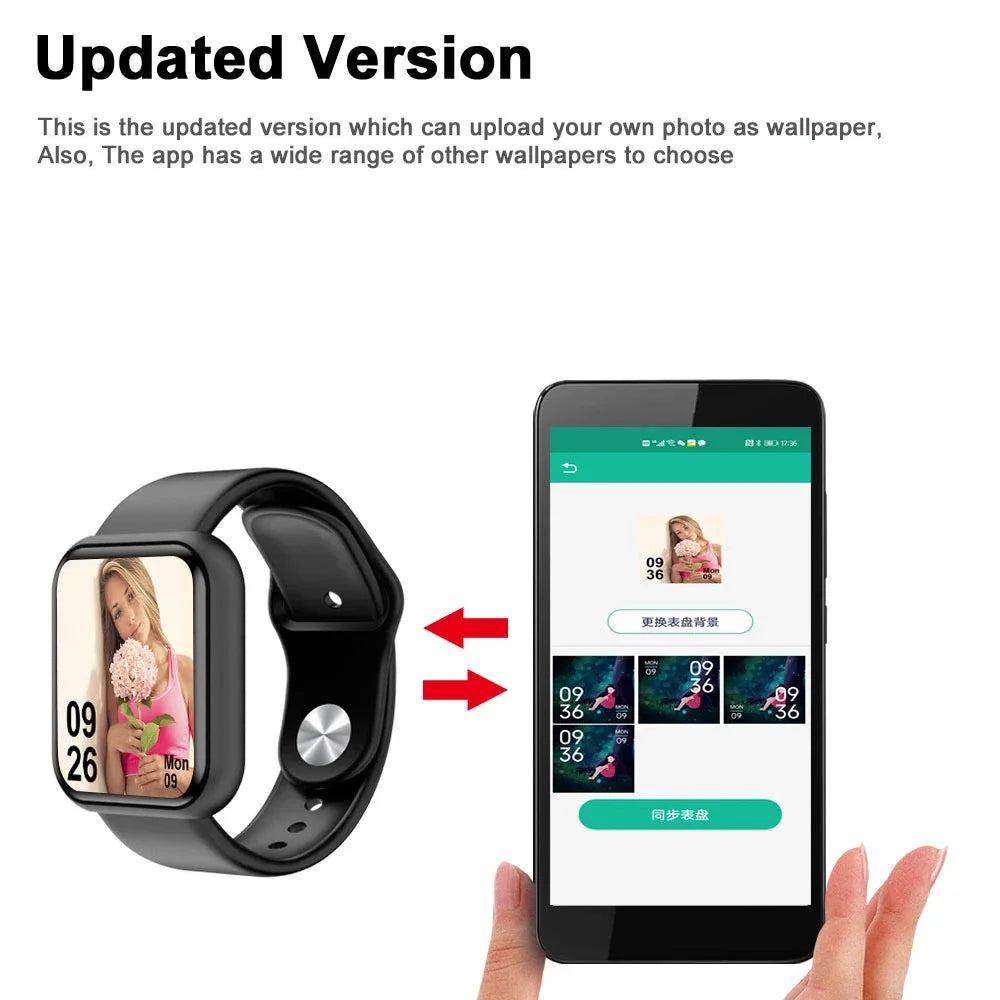 D20Pro Smart Watch Men Women Fitness Tracker Watch  Android IOS