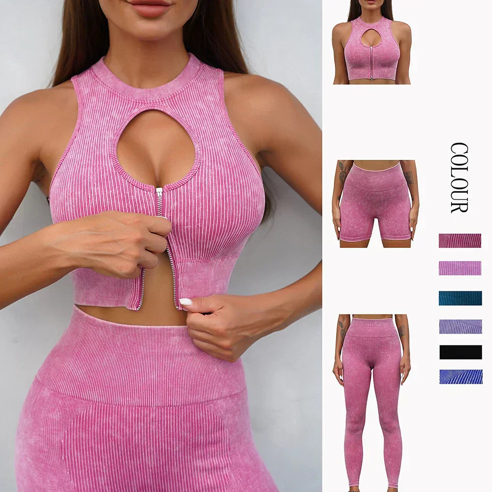 Sports wear Yoga Set Gym Seamless Sportswear Women Fitness 