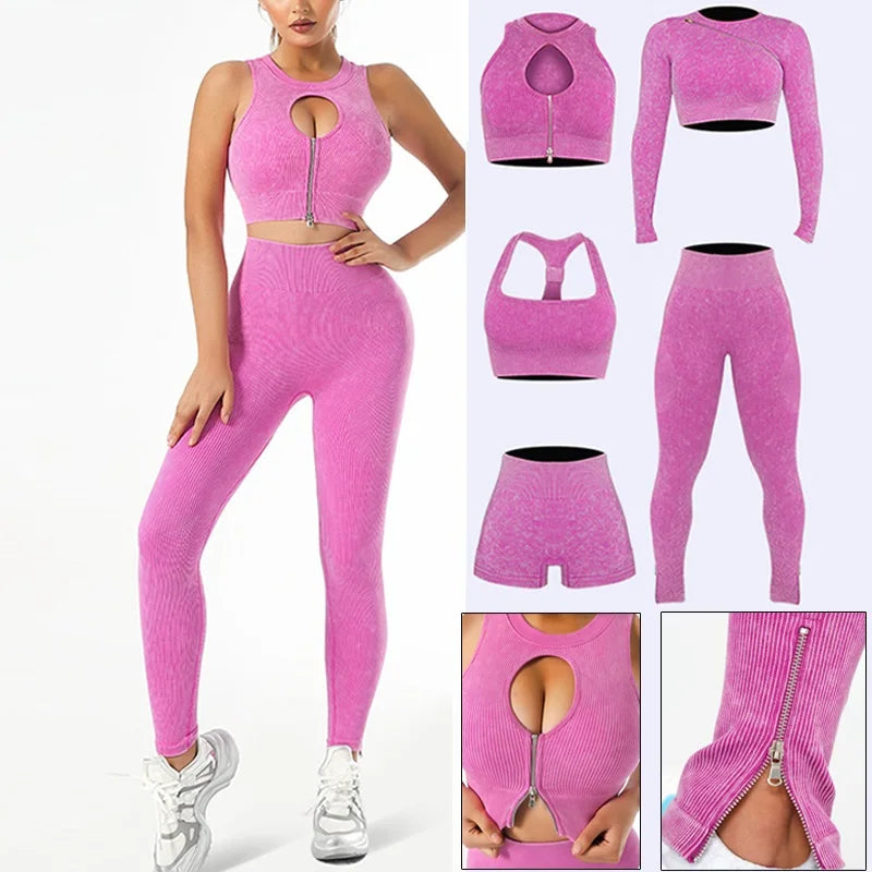 Sports wear Yoga Set Gym Seamless Sportswear Women Fitness 