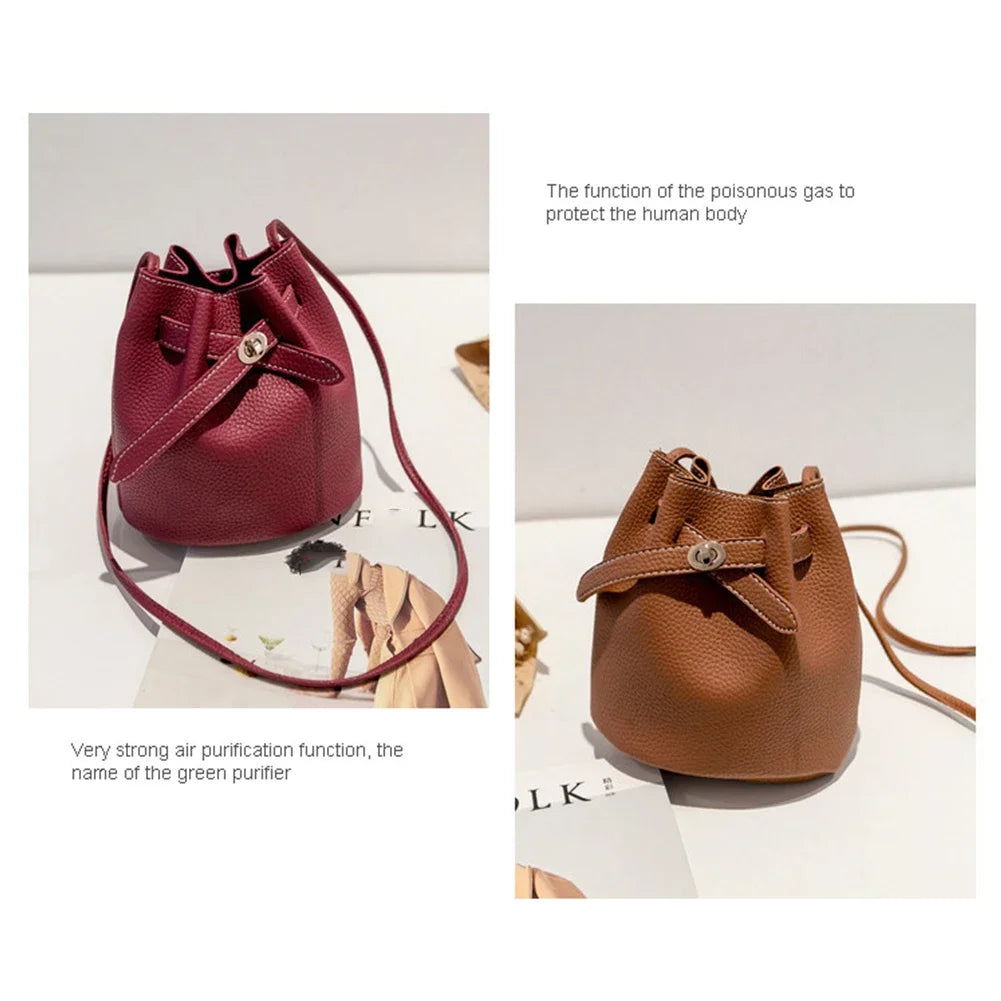 Women Large Capacity Holiday Accessories PU Leather Portable Cross Body