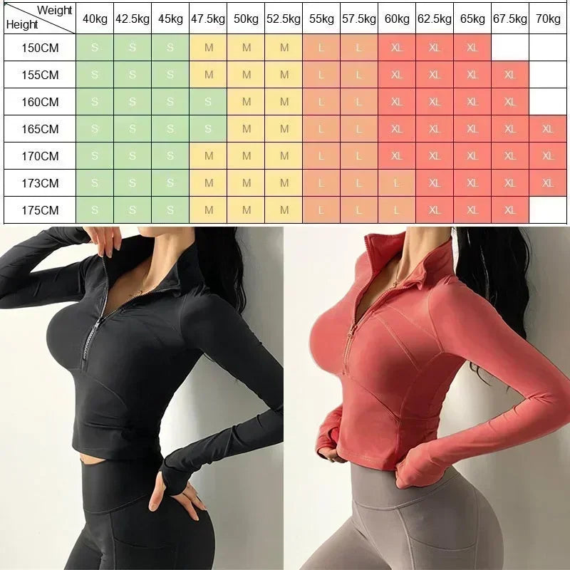 Running Yoga Shirt for Women Autumn Winter Long Sleeve Blouse Sports