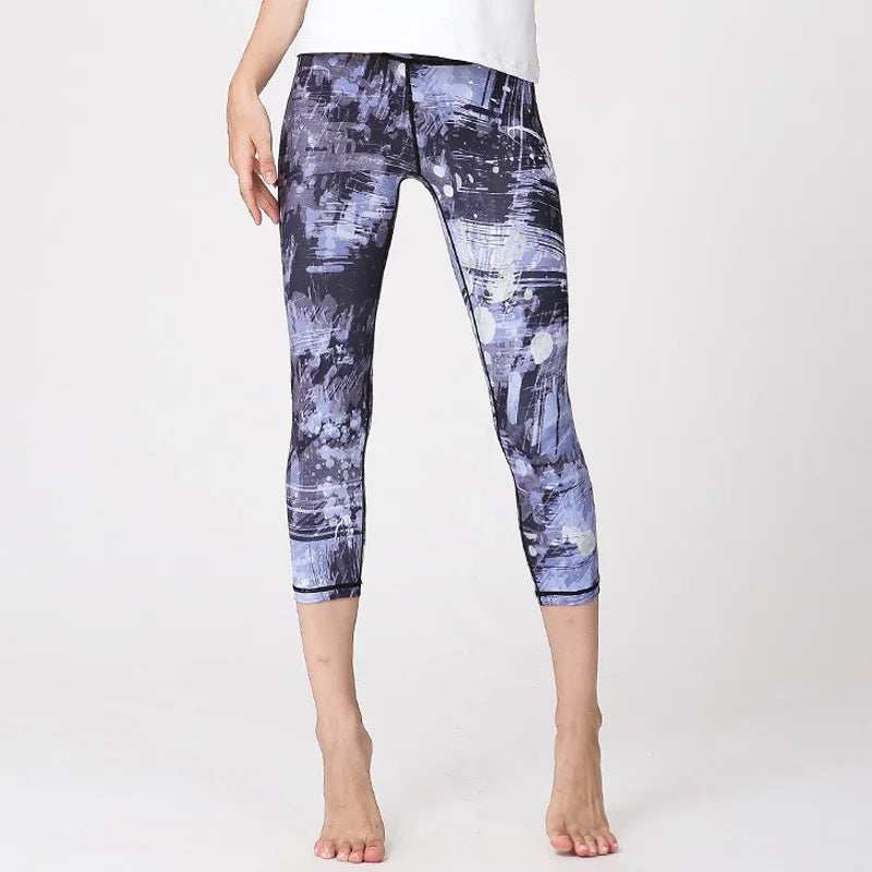 2025Yoga Pants Women Flower Sexy High