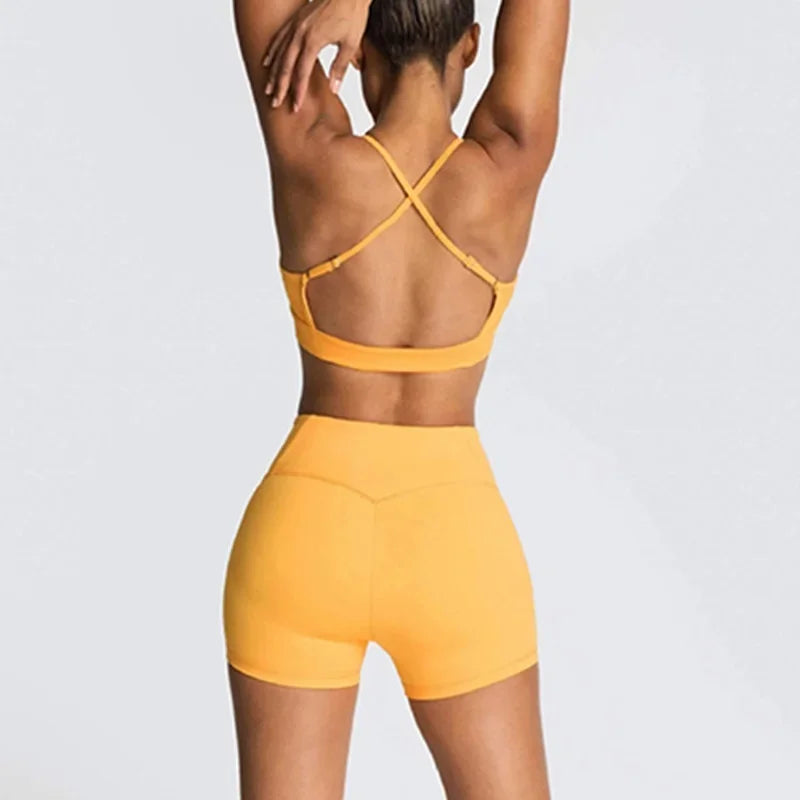 Yoga Suit Women Two Piece Set Girl Fitness