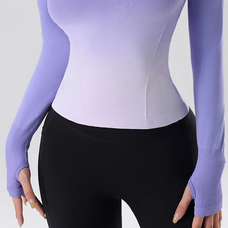 Long Sleeve Yoga Shirts for SEXY Sports Fitness