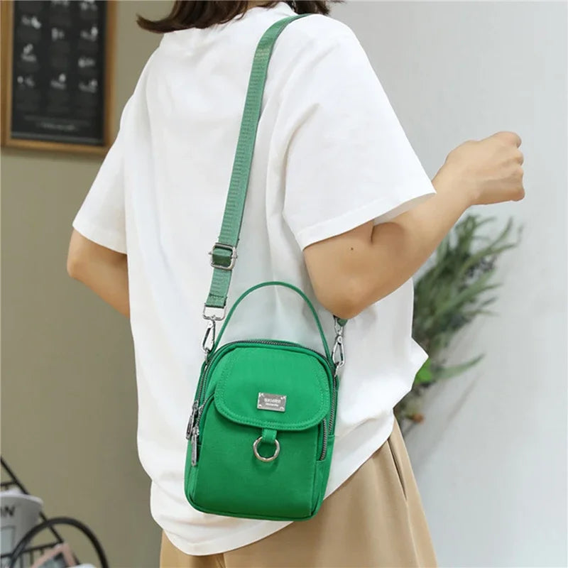 Fashion 3 Layers Women Mini Bag High Quality Durable Fabric