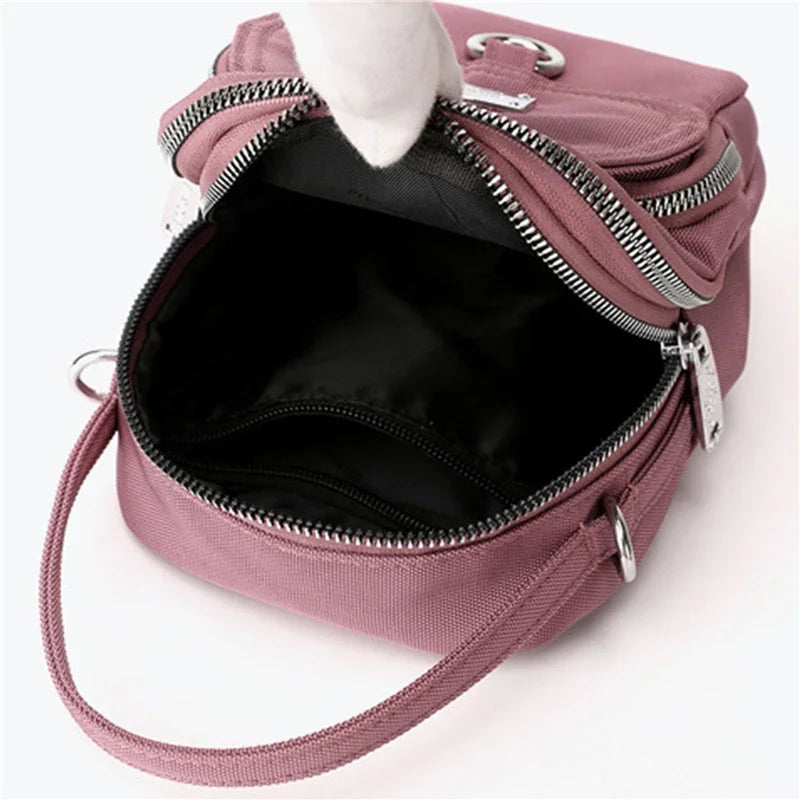 Fashion 3 Layers Women Mini Bag High Quality Durable Fabric