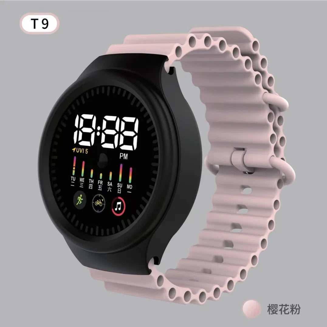 Touch Digital LED Electronic Watches Men  Children Wristwatch Boys Girls