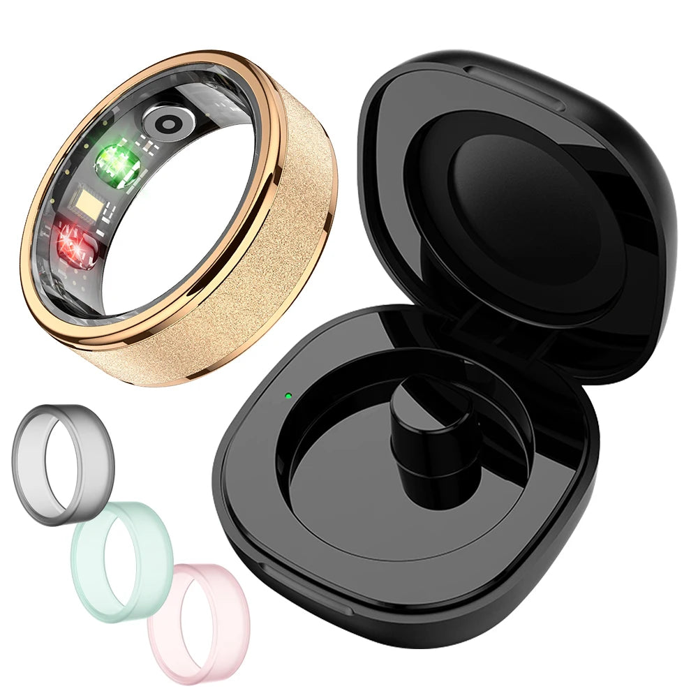 2025 COLMI R10 Smart Ring For Men Women, With Charging Case 39 Days Battery Life, Health and Sleep Monitor, 5ATM Waterproof