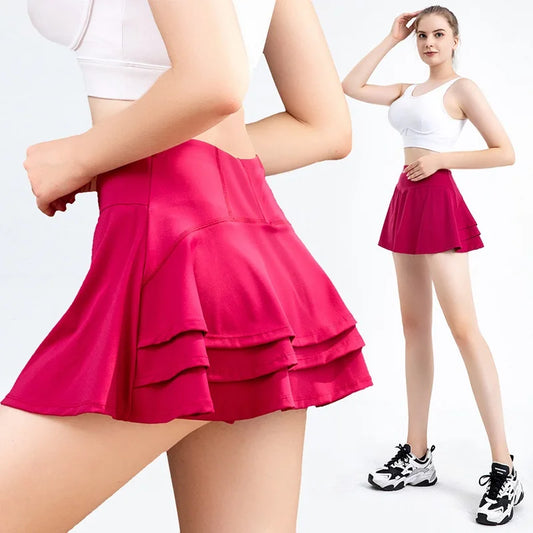 2025Tennis Skirts Fitness Girl Dancing Shorts