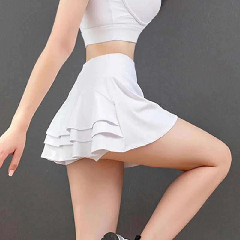 2025Tennis Skirts Fitness Girl Dancing Shorts