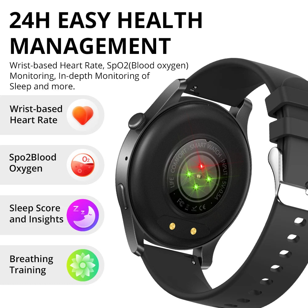 [2025 New] COLMI V73 Smartwatch AMOLED Display Bluetooth Calls Health Fitness Tracking Smart Watch for Men Women