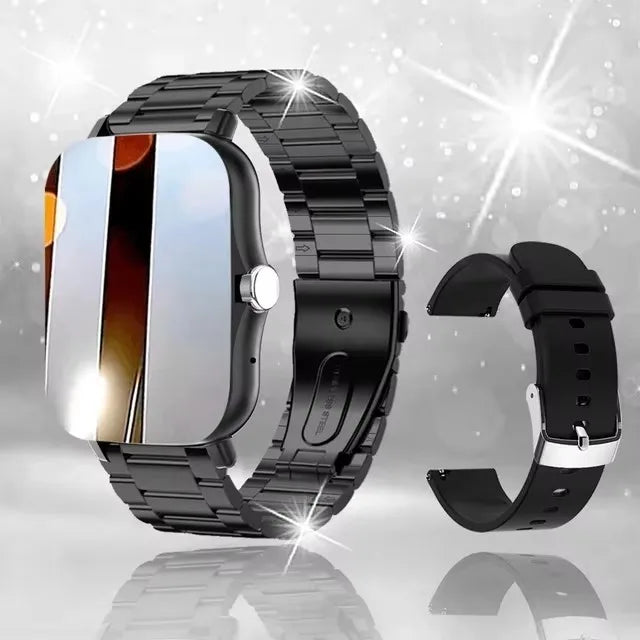 2025Waterproof Smart Watch with Message Answer Call Sports  For iPhone Android