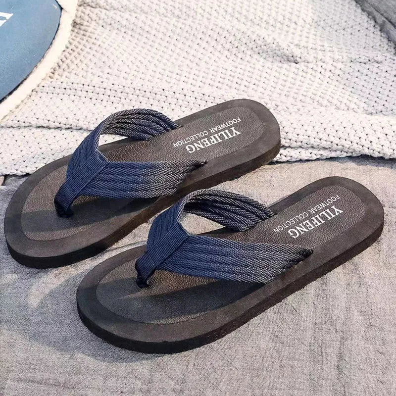 Summer Men Flip Flops Beach Slippers Anti-slip Shoes Shower