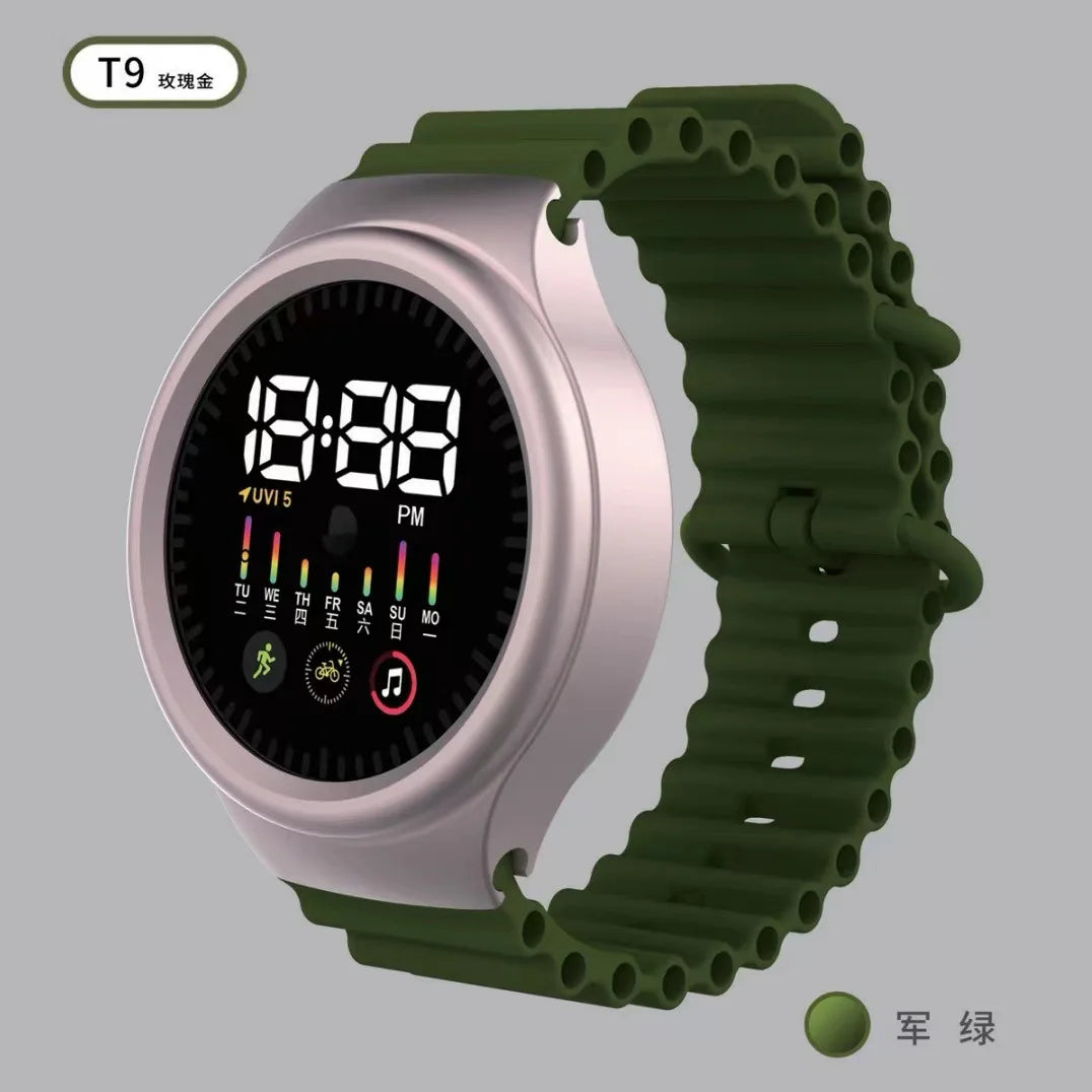 Touch Digital LED Electronic Watches Men  Children Wristwatch Boys Girls