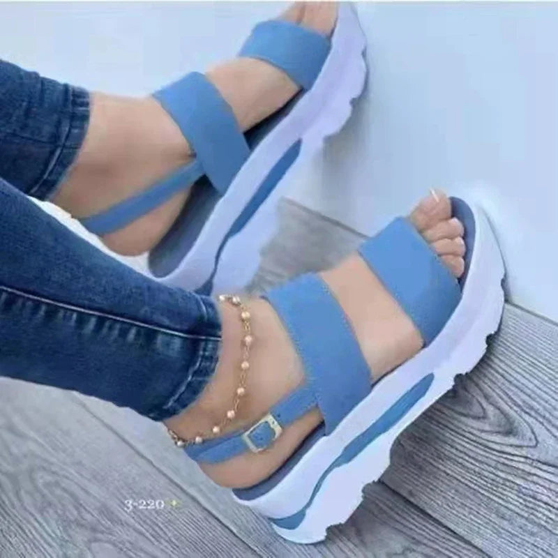 2025.Women's Wedges Sandals  Summer New Woman Low Platform Shoes