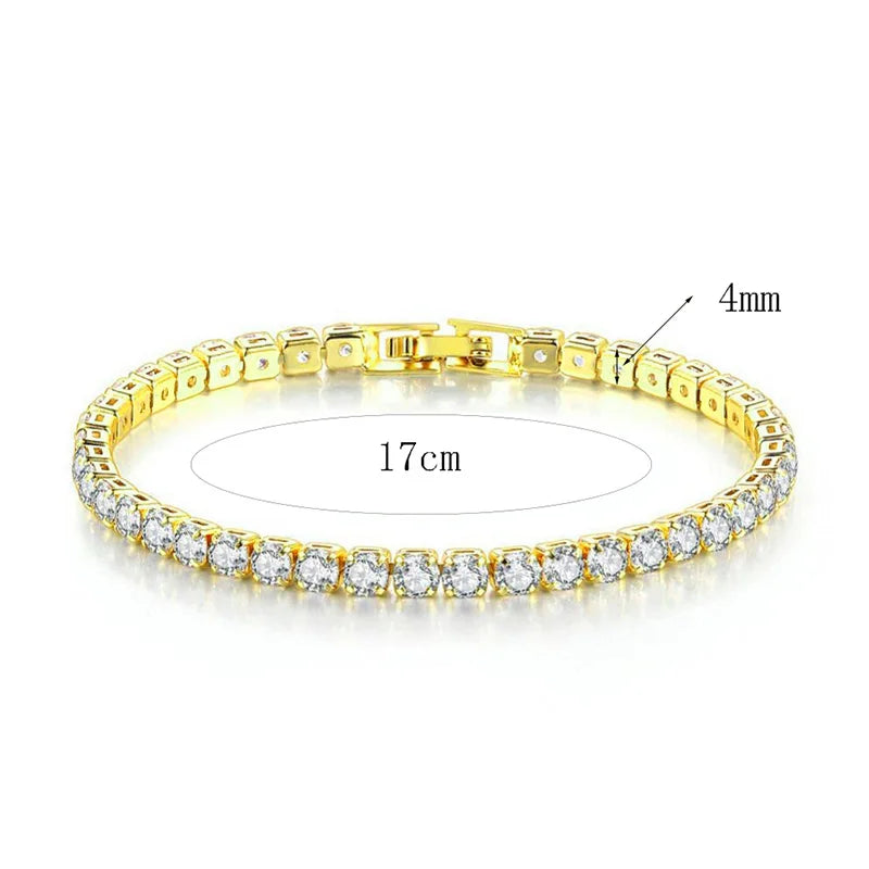 2pcs Gold Silver Bracelets Girls Elegant