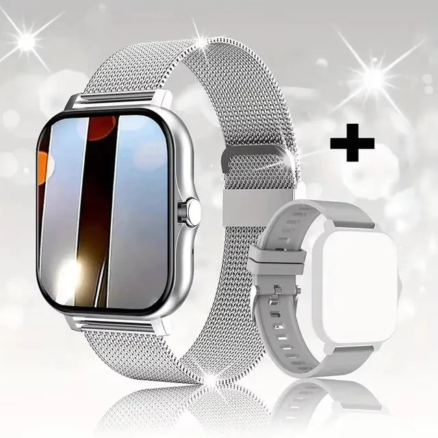 2025Waterproof Smart Watch with Message Answer Call Sports  For iPhone Android