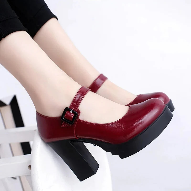 Women's Shoes Platform Solid Color New 2025 Hot Sale Spring Summer Shallow Mouth