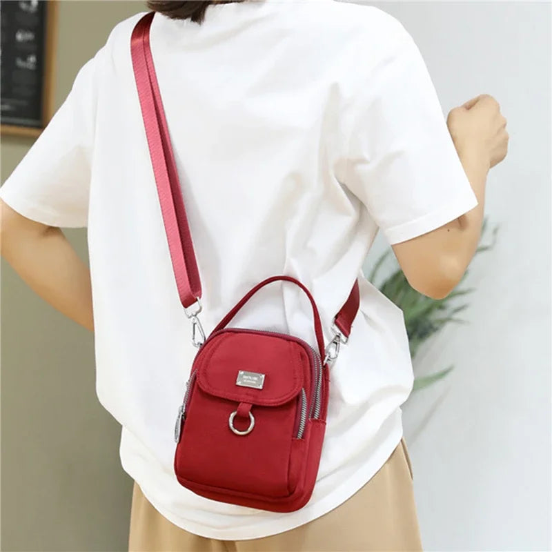 Fashion 3 Layers Women Mini Bag High Quality Durable Fabric