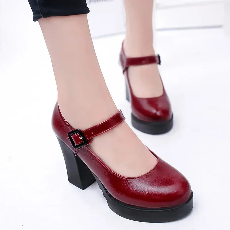 Women's Shoes Platform Solid Color New 2025 Hot Sale Spring Summer Shallow Mouth