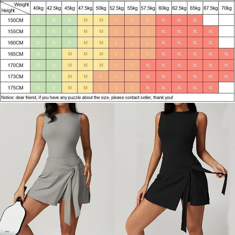 Sports Wear SEXY Tennis Skirts Yoga Dresses Women